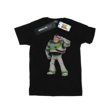 Disney Mens Toy Story Buzz Lightyear Standing T-Shirt (Black)