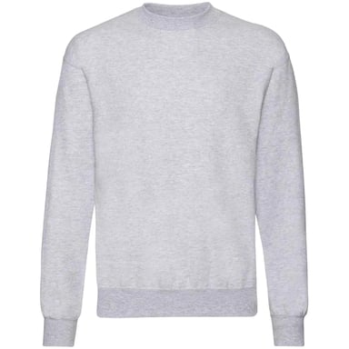 Fruit of the Loom Unisex Adult Classic Plain Set-in Sweatshirt (Heather Grey)