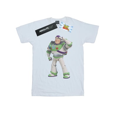 Disney Mens Toy Story Buzz Lightyear Standing T-Shirt (White)