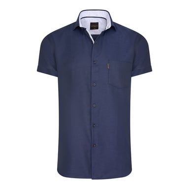 Cappuccino Italia Overhemden Short Sleeve Blouse Navy Blue