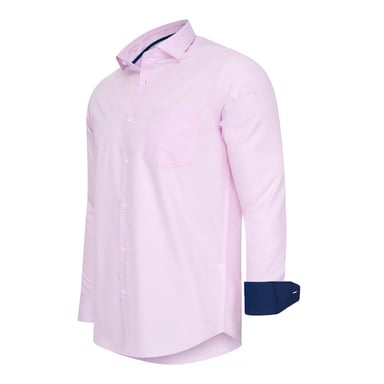Cappuccino Italia Overhemden Stretch Overhemd Milano Pink