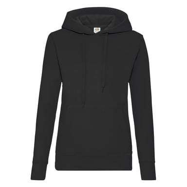 Fruit of the Loom Womens/Ladies Classic Hoodie (Black)