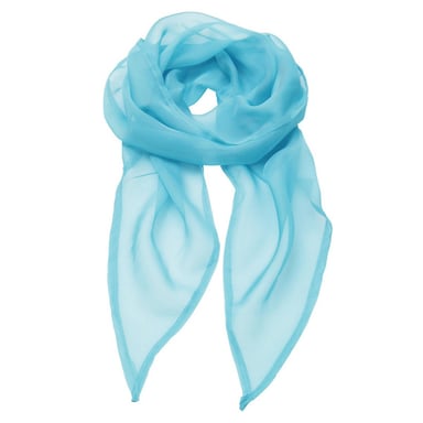 Premier Womens/Ladies Chiffon Scarf (Turquoise)