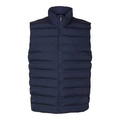 Selected Jas zomer Barry Quilted Gilet Sky Captain Blue