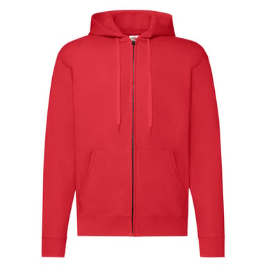 Fruit of the Loom Unisex Adult Classic Hooded Jacket (Red)
