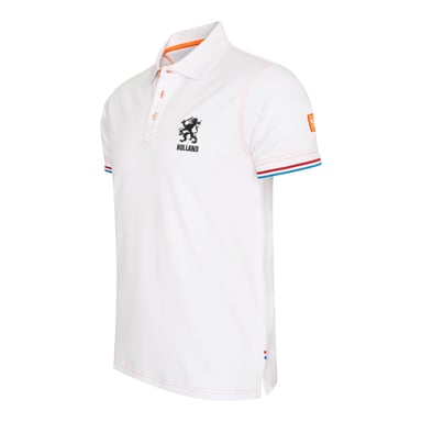 Cappuccino Italia Polo SS Dutch Lion Polo White