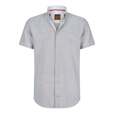 Cappuccino Italia Overhemden Korte Mouw Grijs Grey