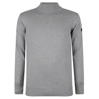 Presly & Sun Trui Jordan Mock Turtle Pullover Grey