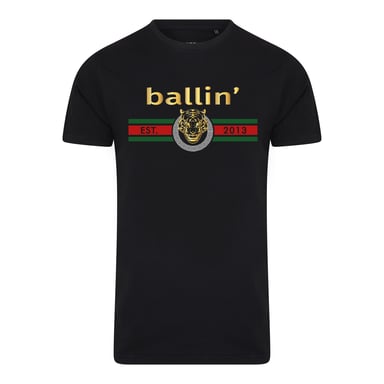 Ballin Est. 2013 Tee SS Tiger Lines Shirt Black
