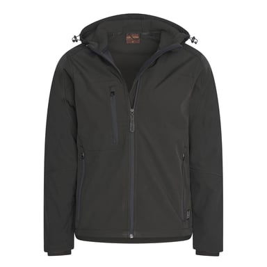 Cappuccino Italia Outdoorjas Softshell Hood Jacket Black Black