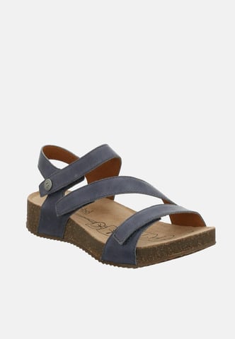 Josef Seibel Tonga 25 Jeans - Josef Seibel Navy Blue Leather Toe Post Ladies Sandal