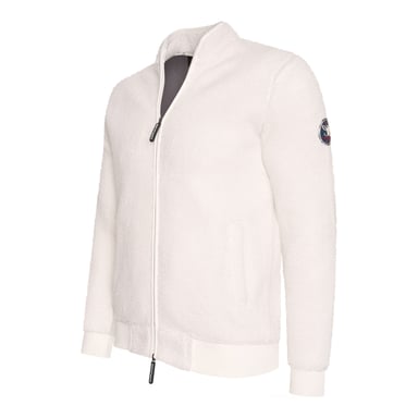 Cappuccino Italia Sweaters Sherpa Fleece Vest White