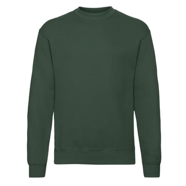 Fruit of the Loom Unisex Adult Classic Set-in Sweatshirt (Bottle Green)