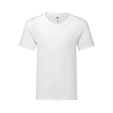 Fruit of the Loom Mens Iconic 150 V Neck T-Shirt (White)