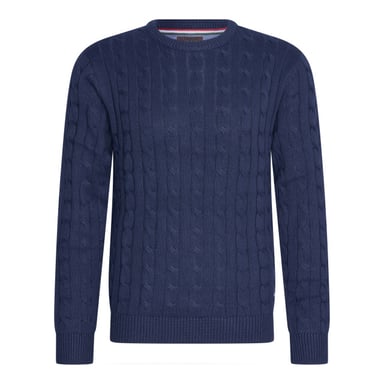 Cappuccino Italia Sweaters Cable Pullover Navy Blue