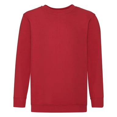 Fruit of the Loom Childrens/Kids Classic Set-in Sweatshirt (Red)