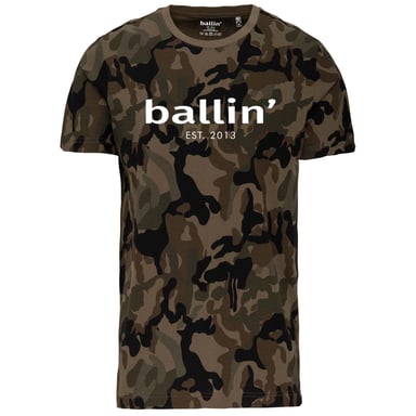Ballin Est. 2013 Tee SS Army Camouflage Shirt Green