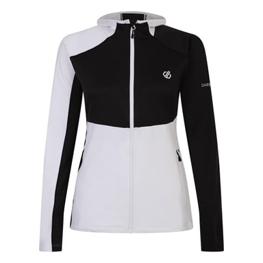 Dare 2B Womens/Ladies Convey II Hooded Core Stretch Midlayer (White/Black)