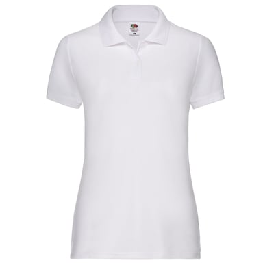 Fruit of the Loom Womens/Ladies 65/35 Pique Polo Shirt (White)