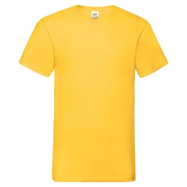 Fruit of the Loom Unisex Adult Valueweight V Neck T-Shirt (Sunflower)