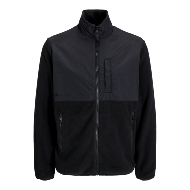 Jack & Jones Outdoorjas Marvin Fleece Jacket Black