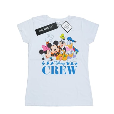 Disney Womens/Ladies Mickey Mouse Disney Friends Cotton T-Shirt (White)