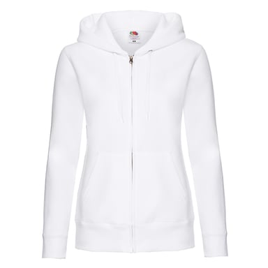 Fruit of the Loom Womens/Ladies Premium Sweat Hoodie (White)