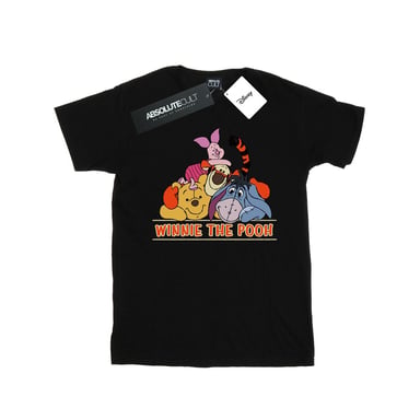 Disney Mens Winnie The Pooh Group T-Shirt (Black)
