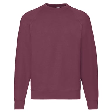 Fruit of the Loom Unisex Adult Classic Raglan Sweatshirt (Burgundy)