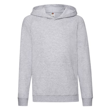 Fruit of the Loom Childrens/Kids Lightweight Hoodie (Heather Grey)