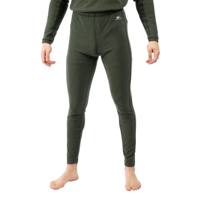 Trespass Mens Kirk Base Layer Bottoms (Ivy/Black)