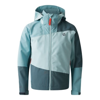 Dare 2B Childrens/Kids Explore II Waterproof Jacket (Element Grey/Aquifer)
