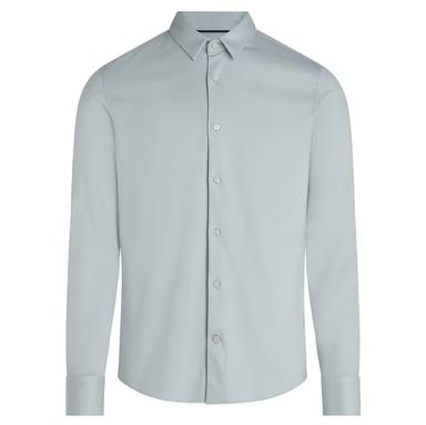 Calvin Klein Overhemden Smooth Cotton Slim Overhemd Antraciet