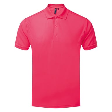 Premier Mens Coolchecker Polo Shirt (Hot Pink)