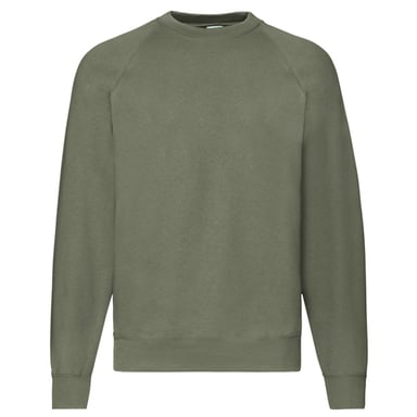 Fruit of the Loom Unisex Adult Classic Raglan Sweatshirt (Classic Olive)