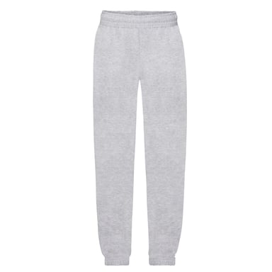 Fruit of the Loom Childrens/Kids Classic Heather Elasticated Cuff Jogging Bottoms (Heather Grey)