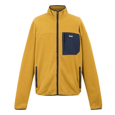 Regatta Mens Frankie Full Zip Fleece Jacket (Mustard/Navy)