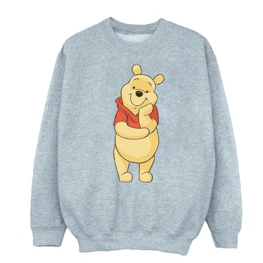 Disney Girls Winnie The Pooh Cute Sweatshirt (Sports Grey)