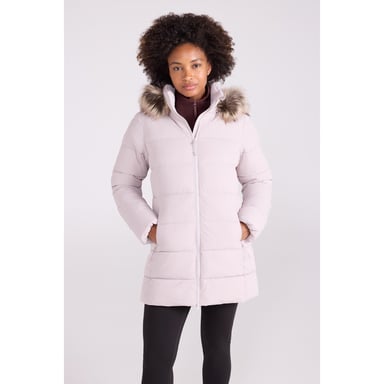 Mountain Warehouse Womens/Ladies Nola Long Padded Jacket (Light Beige)