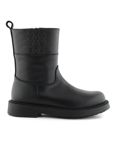 Leather Low Boots Monogram