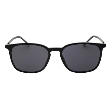 Hugo Boss Mens Rectangular Sunglasses (Black)
