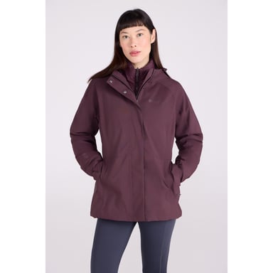 Mountain Warehouse Womens/Ladies Alaskan 3 in 1 Padded Jacket (Dark Burgundy)