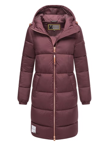 Marikoo long women’s quilted winter coat with hood – Nomadiaa