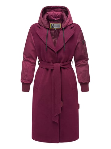 Marikoo women’s belted wrap coat with detachable hood – Tjadee