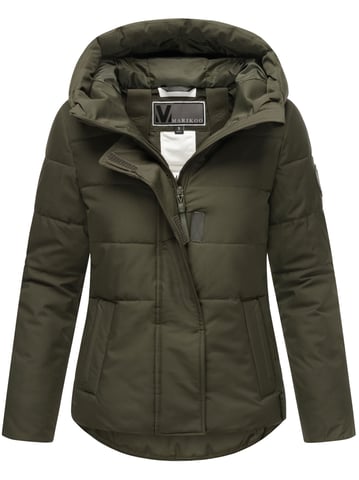 Marikoo quilted jacket with teddy lining & hood – model Elira