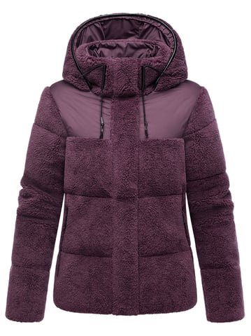 Marikoo women’s teddy puffer jacket with hood – model Kaguraa