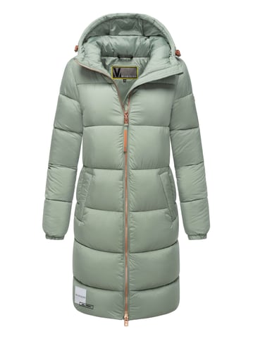 Marikoo long women’s quilted winter coat with hood – Nomadiaa