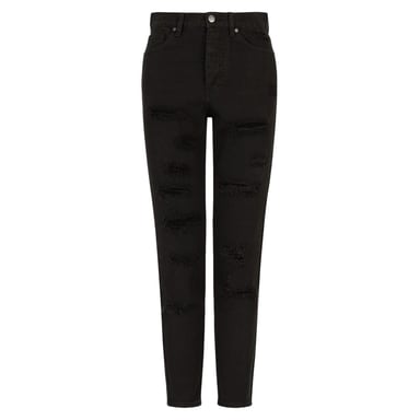 Armani Exchange Dam/Lady J51 High Rise Carrot Fit Jeans (Svart)