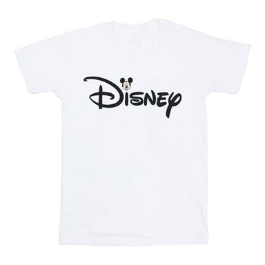 Disney Mens Mickey Mouse Head Logo T-Shirt (White)