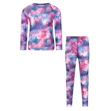 Mountain Warehouse Childrens/Kids Talus Geometric Base Layer Set (Dusky Purple)